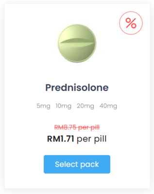 Prednisolone harga Malaysia 